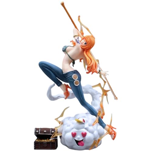 One Piece Wano Nami Collectible – 28CM Cat Burglar Nami with Zeus Anime Figure | COD Avail.
