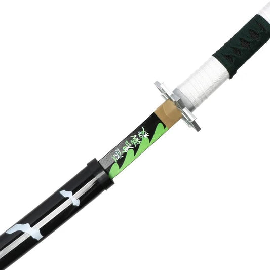 Sanemi Wind Hashira Sword – 104CM Wooden Katana Replica from Demon Slayer