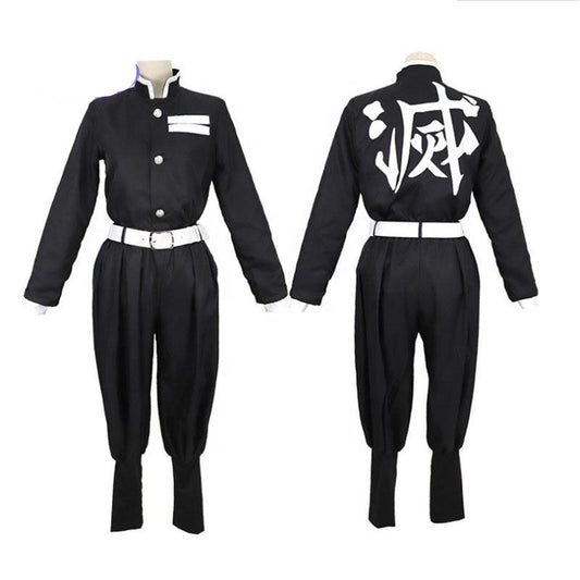Tomioka Giyuu Cosplay Costume | Demon Slayer Water Hashira Uniform & Haori | Kimetsu No Yaiba Out