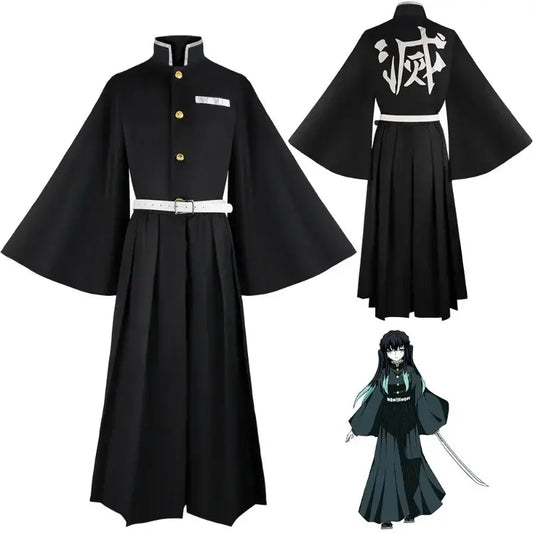 Tokitou Muichirou Cosplay Costume | Demon Slayer Kimetsu No Yaiba Uniform with Wig | Anime Cosplay Outfit