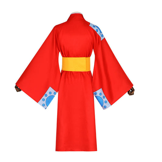 Monkey D. Luffy Cosplay Costume One Piece Wano Arc Kimono Outfit | Anime Cosplay Dress