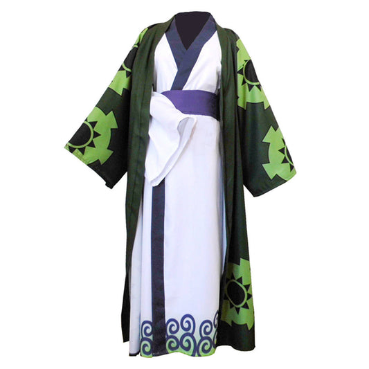 Roronoa Zoro Cosplay Costume | One Piece Wano Arc Kimono Outfit | Anime Cosplay Dress