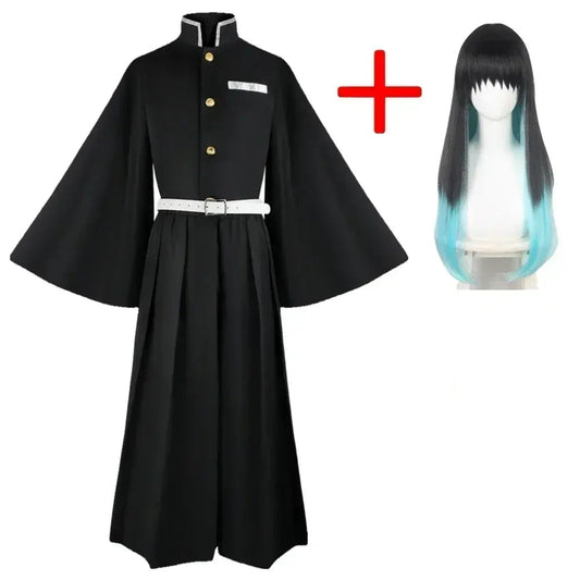 Tokitou Muichirou Cosplay Costume | Demon Slayer Kimetsu No Yaiba Uniform with Wig | Anime Cosplay Outfit