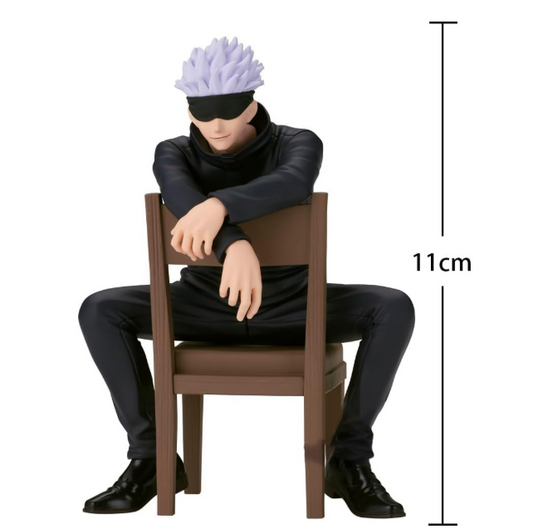 Jujutsu Kaisen Gojo Satoru Action Figure 11 cm Collectible Sitting on Chair