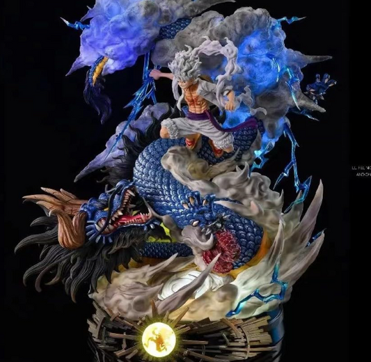 Luffy Vs Kaido Fiɡurеs Ones Pieces Anime figure 24cm Luffy Gear 5 Nika Luffy Figure