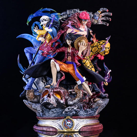 Luffy Kid Law Figures – One Piece Worst Generation Anime PVC Model Collectibles