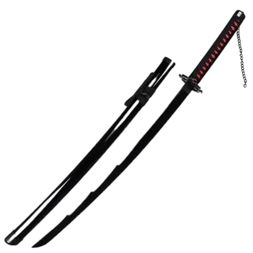 Ichigo Kurosaki Tensa Zangetsu Katana – 100CM Wooden Anime Sword Replica from Bleach