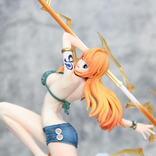 One Piece Wano Nami Collectible – 28CM Cat Burglar Nami with Zeus Anime Figure | COD Avail.