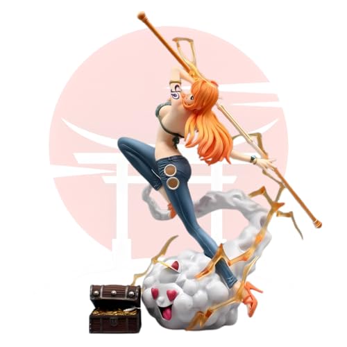 One Piece Wano Nami Collectible – 28CM Cat Burglar Nami with Zeus Anime Figure | COD Avail.