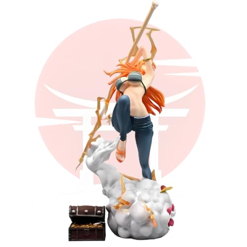 One Piece Wano Nami Collectible – 28CM Cat Burglar Nami with Zeus Anime Figure | COD Avail.