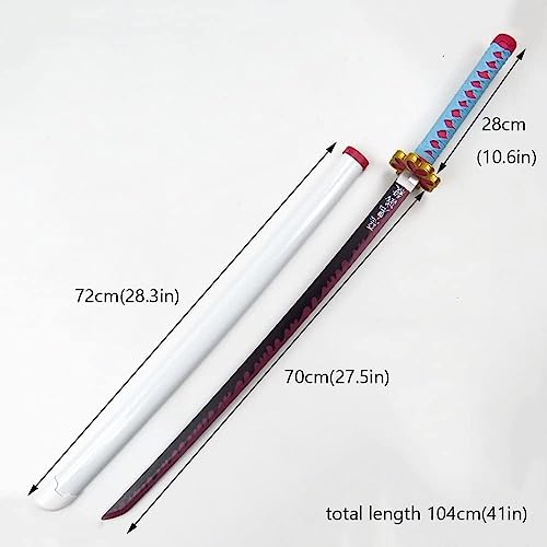 Mitsuri Kanroji Nichirin Sword – 105CM Wooden Katana Replica from Demon Slaye
