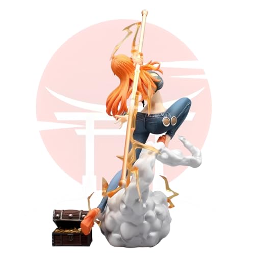 One Piece Wano Nami Collectible – 28CM Cat Burglar Nami with Zeus Anime Figure | COD Avail.