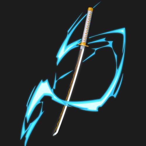 Zenitsu Agatsuma Neon LED Katana – 100CM Demon Slayer Life-Size Sword (Rechargeable