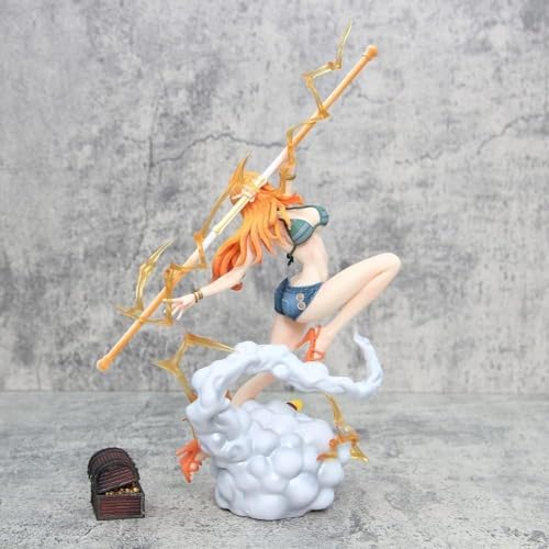 One Piece Wano Nami Collectible – 28CM Cat Burglar Nami with Zeus Anime Figure | COD Avail.