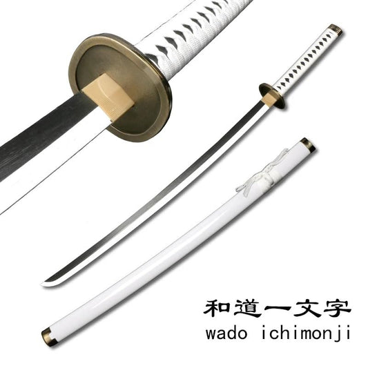 Zoro Wado Ichimonji Wooden Katana – 104CM Life-Size Anime Sword for Cosplay