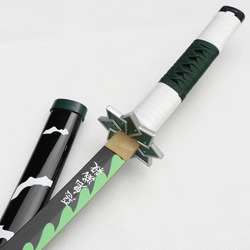 Sanemi Wind Hashira Sword – 104CM Wooden Katana Replica from Demon Slayer