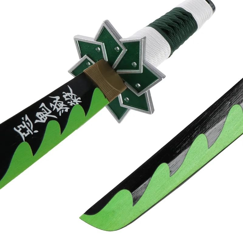 Sanemi Wind Hashira Sword – 104CM Wooden Katana Replica from Demon Slayer
