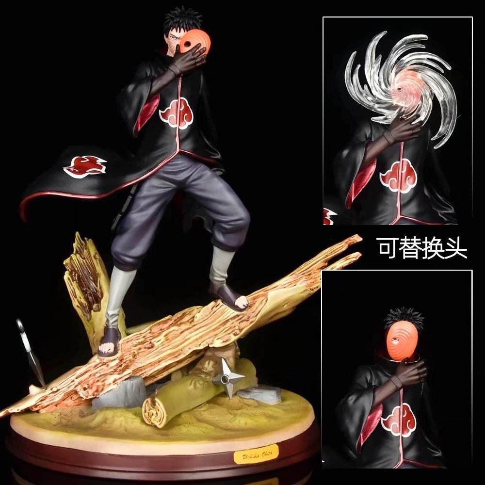 Obito Uchiha PVC Statue – 30CM Anime Display Model Fire Shadow Shrine Akatsuki Edition