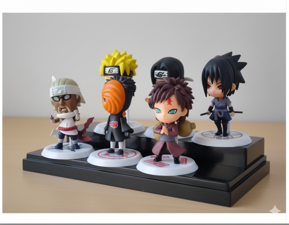 Anime Naruto Action Figures 6 Set PVC