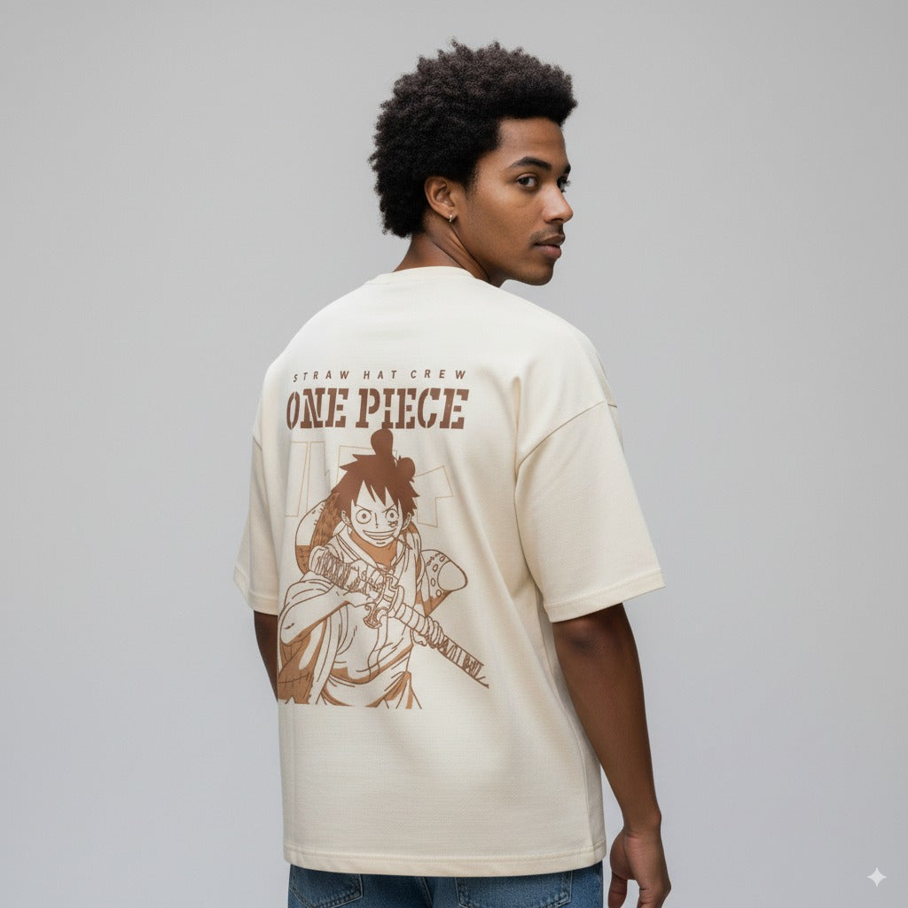 Drop-Shoulder Sleeves Pure Cotton T-Shirt