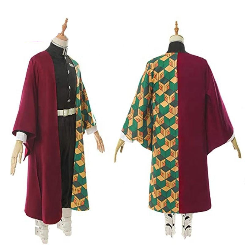 Tomioka Giyuu Cosplay Costume | Demon Slayer Water Hashira Uniform & Haori | Kimetsu No Yaiba Out