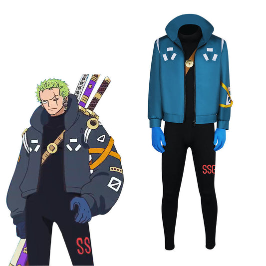 Roronoa Zoro Egghead Island Cosplay Costume | One Piece Future Outfit | Anime Cosplay Dress