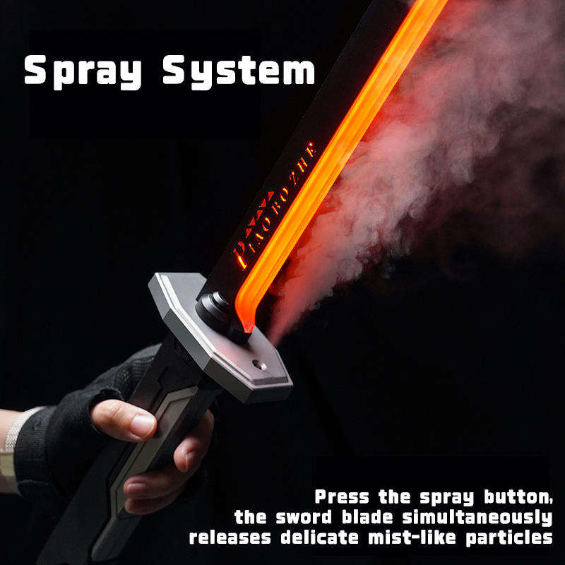 Plasma Dozer LED Sword 80CM – RGB Glowing Blade with Lights, Sound Effects, Mist & Spark Features