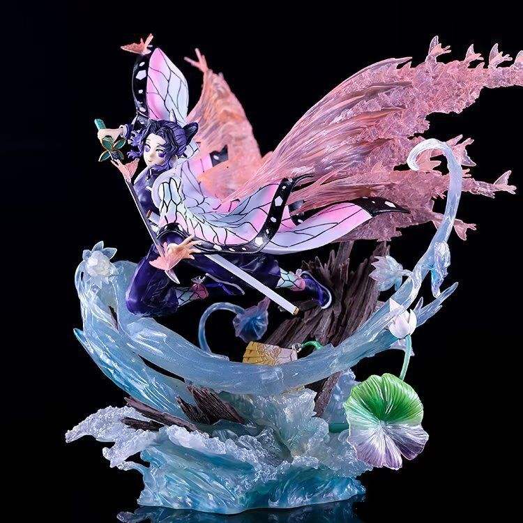 Demon Slayer Shinobu Kocho Statue – 31CM PVC Resin Anime Figure with Color Box Collectible