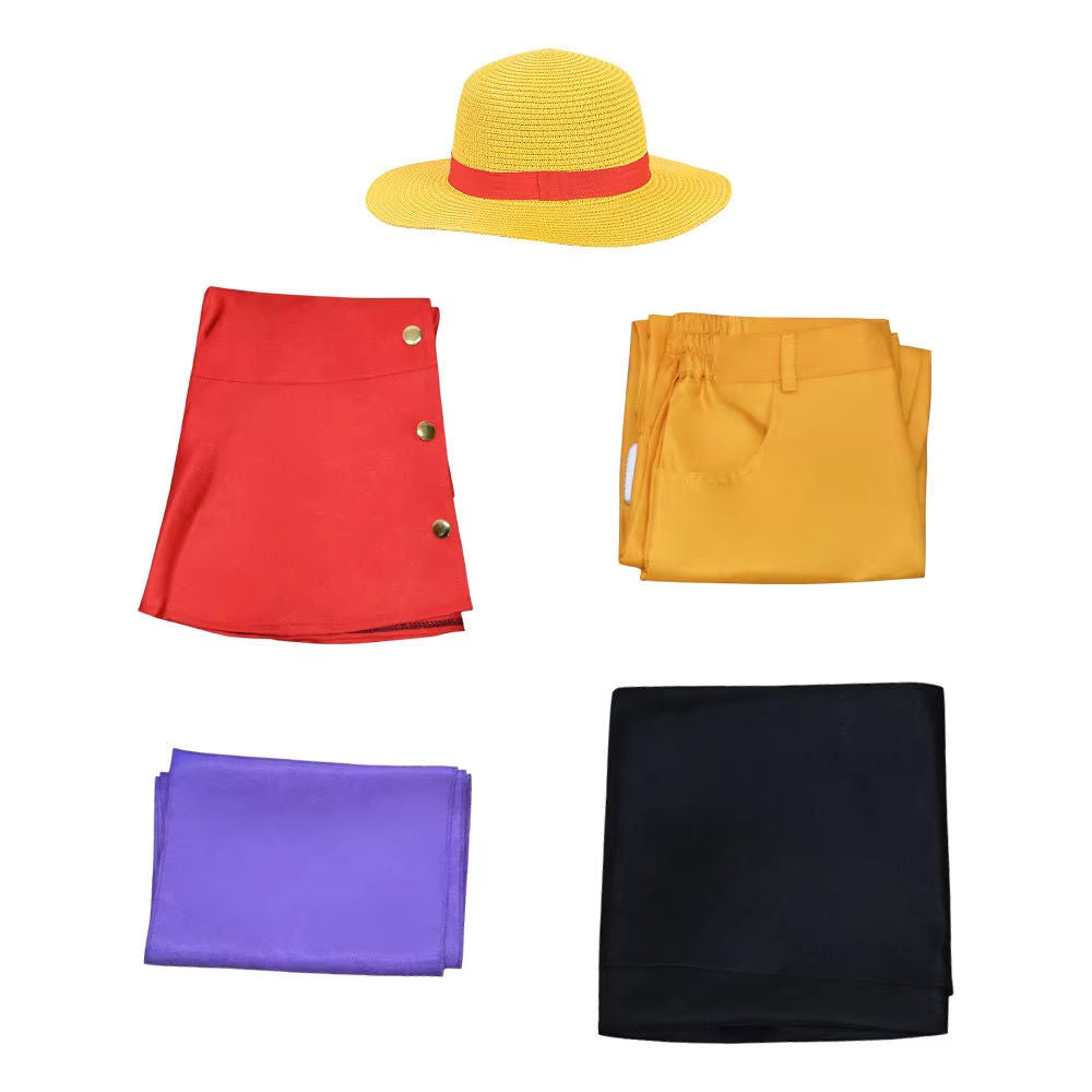 Monkey D. Luffy Cosplay Costume | Luffy Haori Outfit | Straw Hat Cosplay