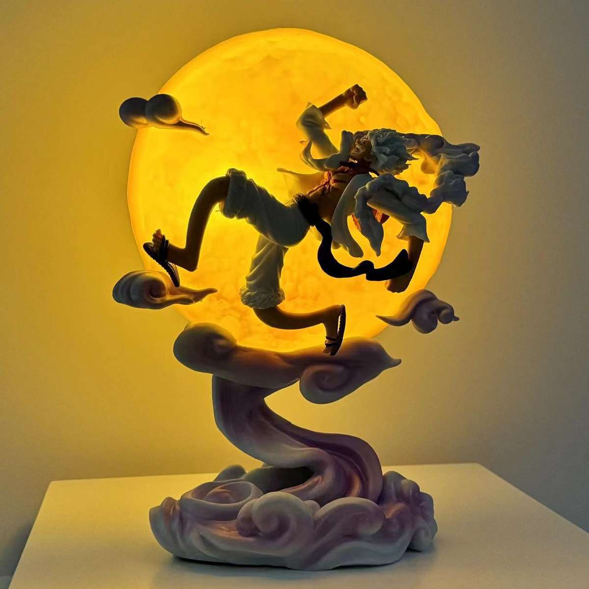 One Piece Luffy Gear 5 Nika Statue – 35CM PVC Anime Figure with Moon Glow Effect | COD Avail.