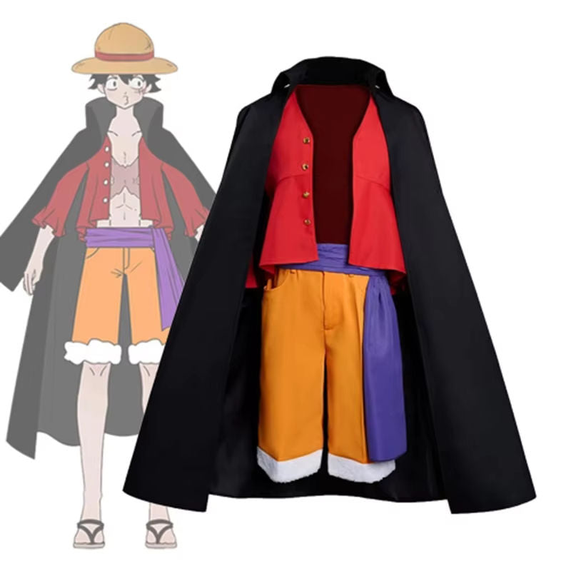 Monkey D. Luffy Cosplay Costume | Luffy Haori Outfit | Straw Hat Cosplay