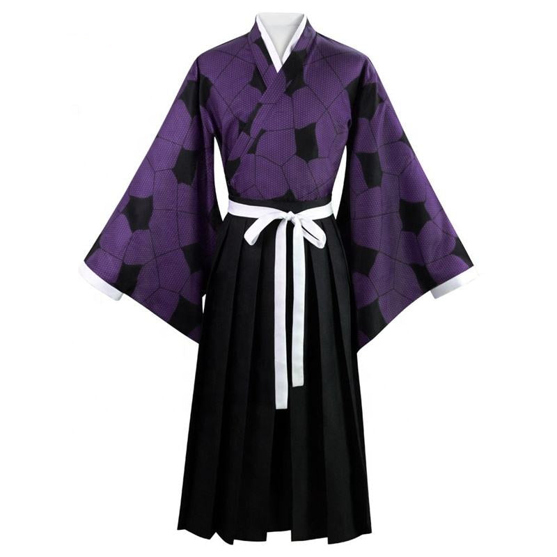 Kokushibo Cosplay Costume | Demon Slayer Upper Moon One Outfit | Kimetsu No Yaiba Anime Costume