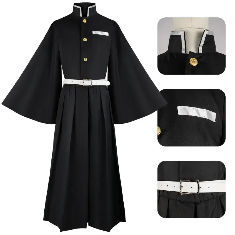 Tokitou Muichirou Cosplay Costume | Demon Slayer Kimetsu No Yaiba Uniform with Wig | Anime Cosplay Outfit