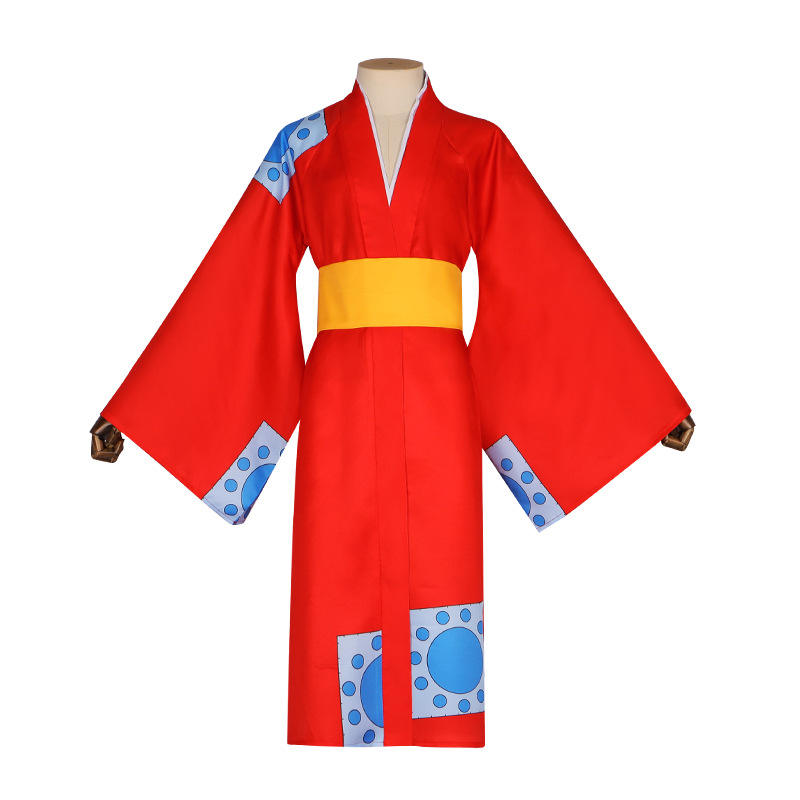 Monkey D. Luffy Cosplay Costume One Piece Wano Arc Kimono Outfit | Anime Cosplay Dress