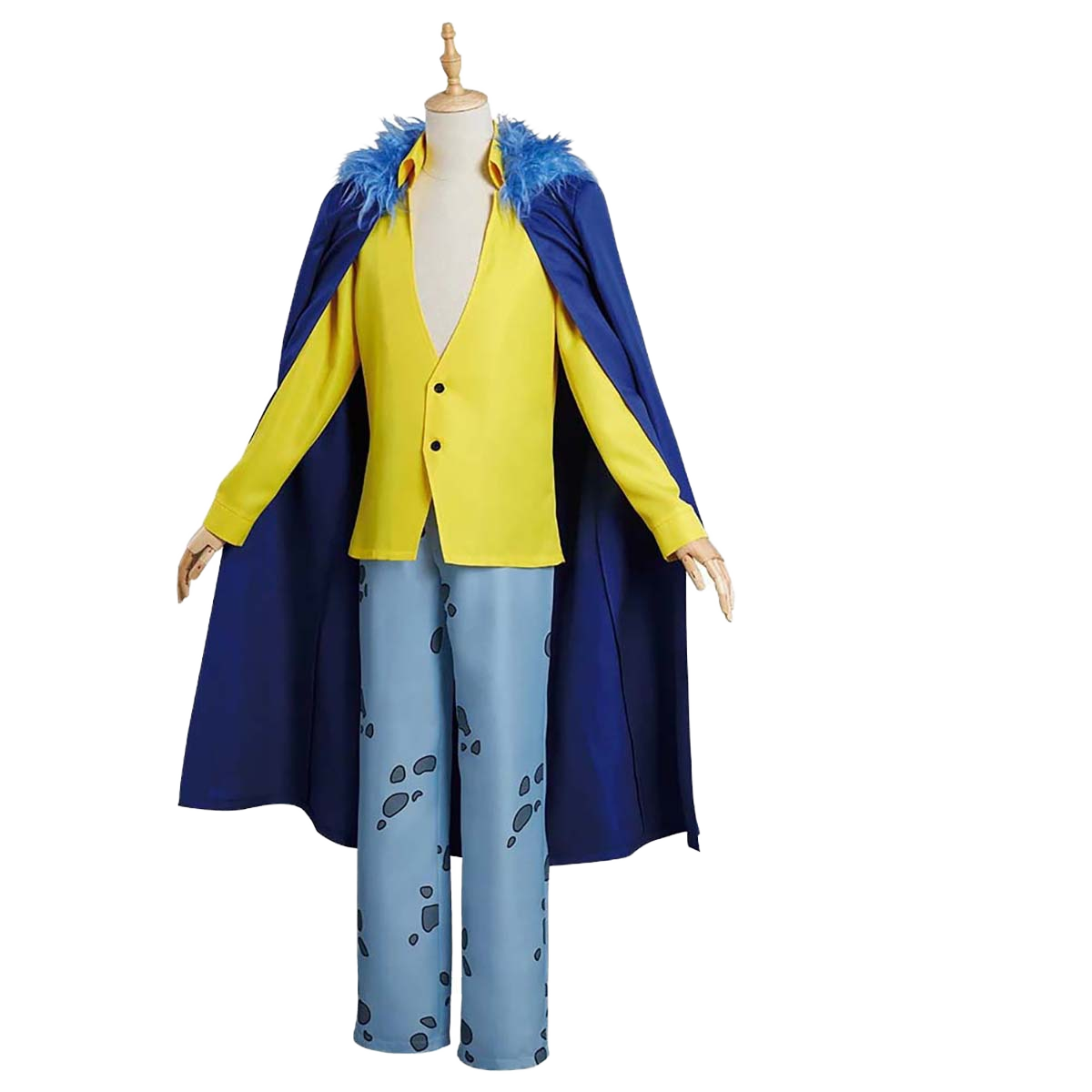 Trafalgar D. Water Law Cosplay Costume | One Piece Outfit with Hoodie & Hat | Anime Cosplay Dress