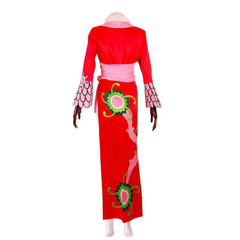 Boa Hancock Cosplay Costume | One Piece Red Cheongsam Dress | Anime Cosplay Outfit