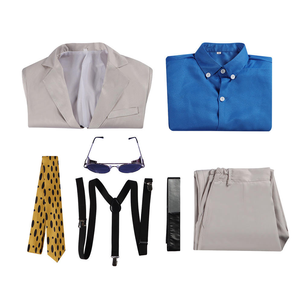 Kento Nanami Cosplay Costume | Jujutsu Kaisen Anime Outfit | Suit with Tie & Glasses