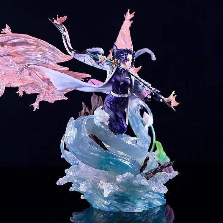 Demon Slayer Shinobu Kocho Statue – 31CM PVC Resin Anime Figure with Color Box Collectible