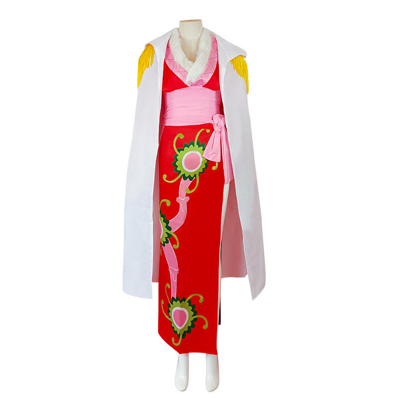 Boa Hancock Cosplay Costume | One Piece Red Cheongsam Dress | Anime Cosplay Outfit