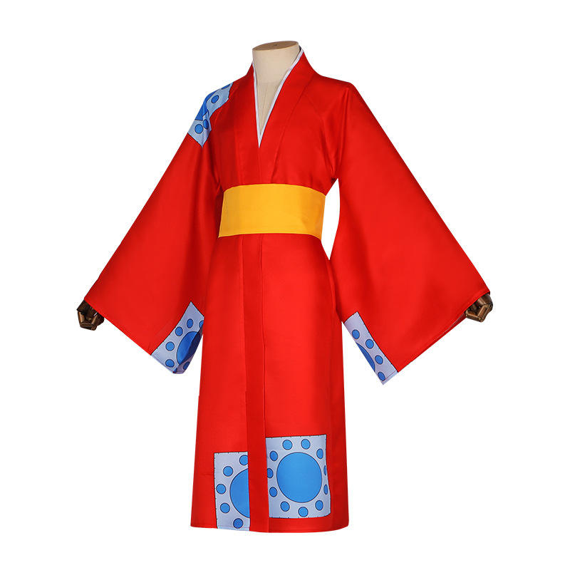 Monkey D. Luffy Cosplay Costume One Piece Wano Arc Kimono Outfit | Anime Cosplay Dress