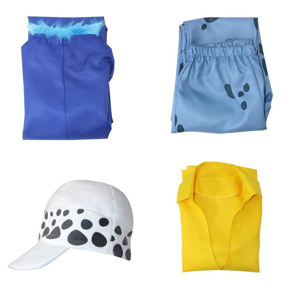 Trafalgar D. Water Law Cosplay Costume | One Piece Outfit with Hoodie & Hat | Anime Cosplay Dress