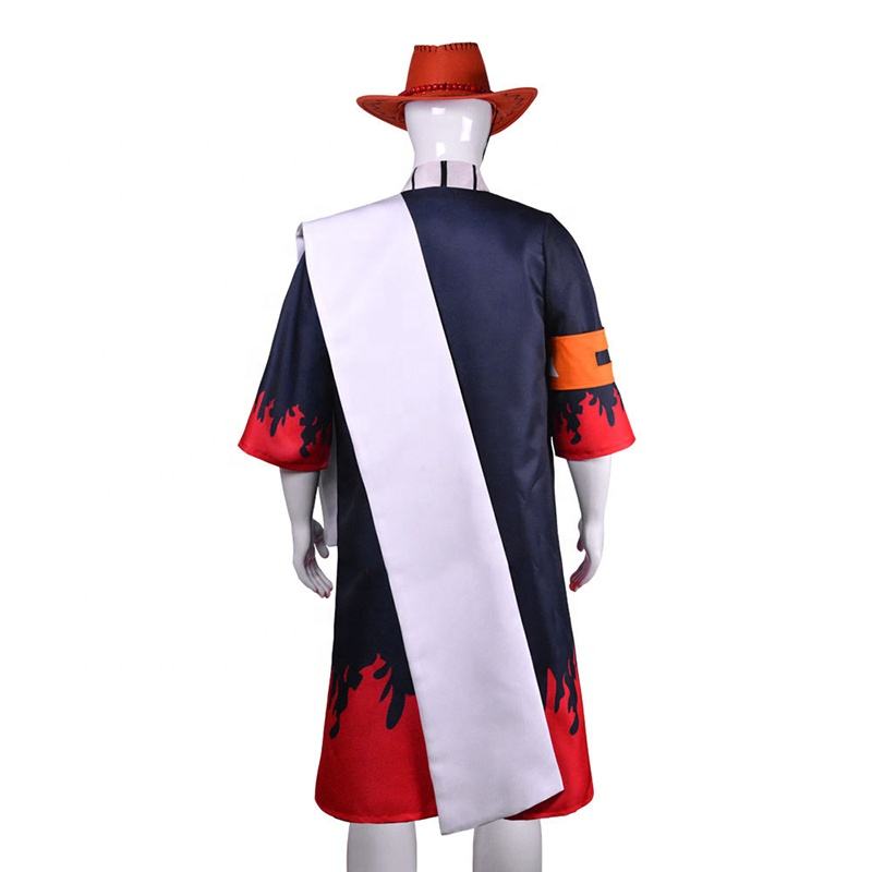 Portgas D. Ace Cosplay Costume | One Piece Flame Kimono Outfit | Complete Anime Cosplay Dress