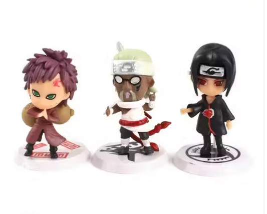 Anime Naruto Action Figures 6 Set PVC