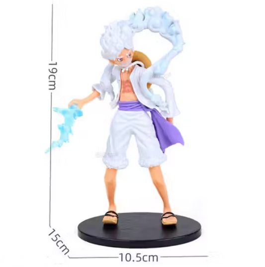 One Piece Action Figure Luffy Gear 5 Standing Height-18.5cm with great details and PVC material Without Box