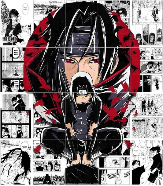 Itachi Uchiha Manga Panel Poster Pack of 12 | ThePosterMart Anime Wall Art | A4 Size