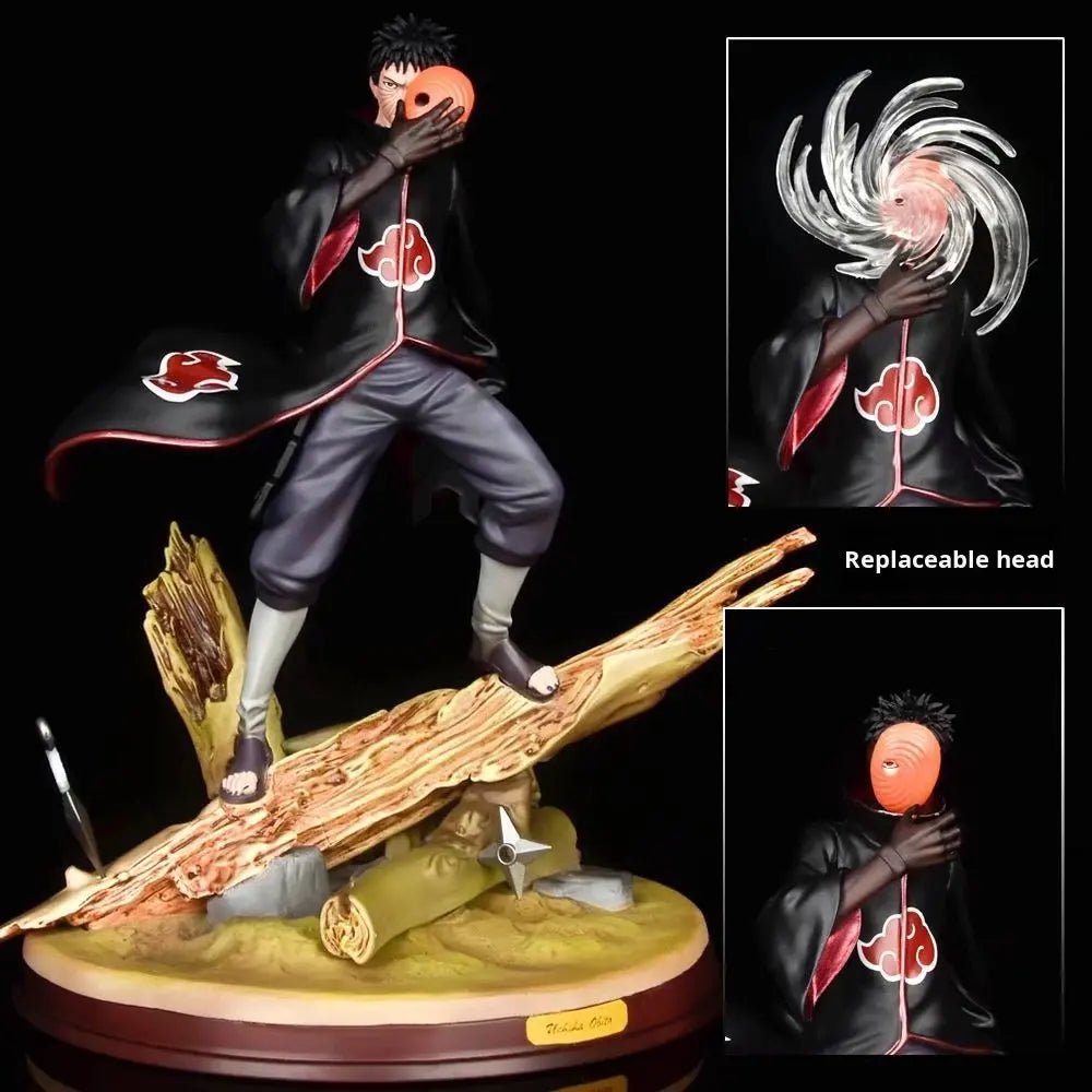 Obito Uchiha PVC Statue – 30CM Anime Display Model Fire Shadow Shrine Akatsuki Edition