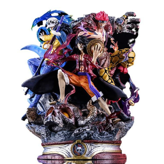 Luffy Kid Law Figures – One Piece Worst Generation Anime PVC Model Collectibles