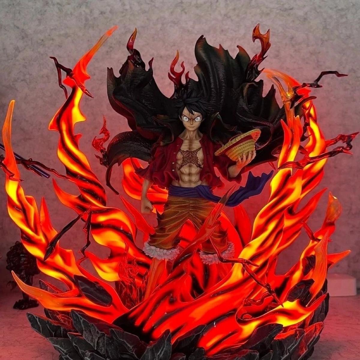 Monkey D. Luffy One Piece Figure – 40CM Straw Hat Ghost Island Haoushoku Haki Anime Statue