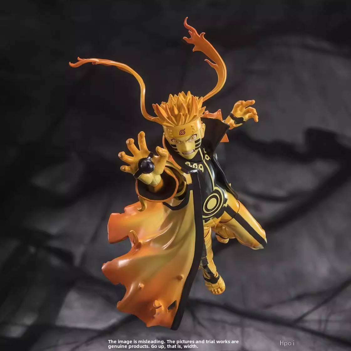Naruto Uzumaki Sage Mode Figure – 16CM Movable PVC Collectible with 4 Faces, 10+ Hand Signs & 2 Rasengan