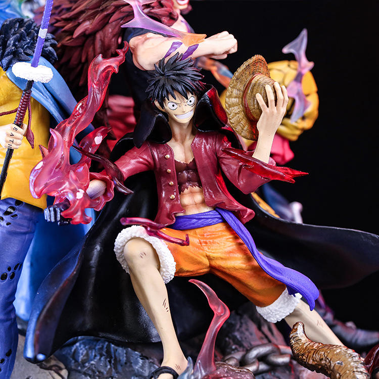 Luffy Kid Law Figures – One Piece Worst Generation Anime PVC Model Collectibles